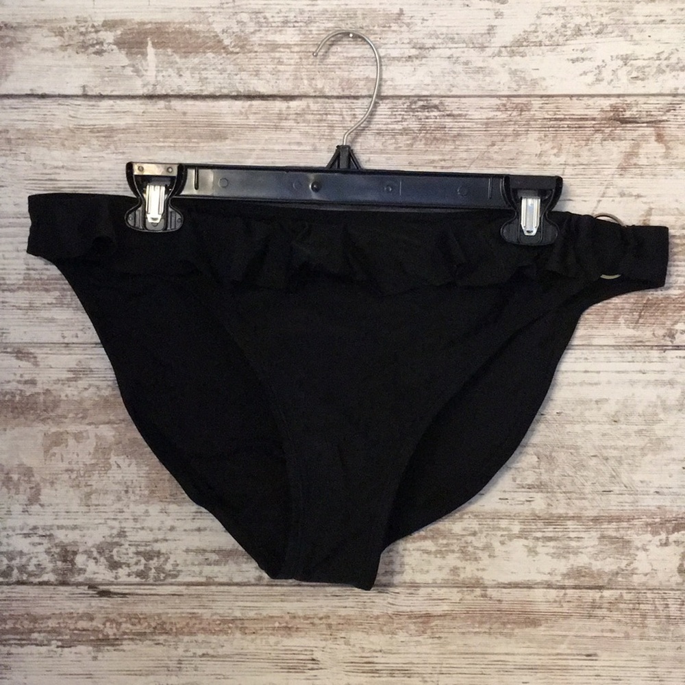 NWT! Black Ruffle Bikini Bottom